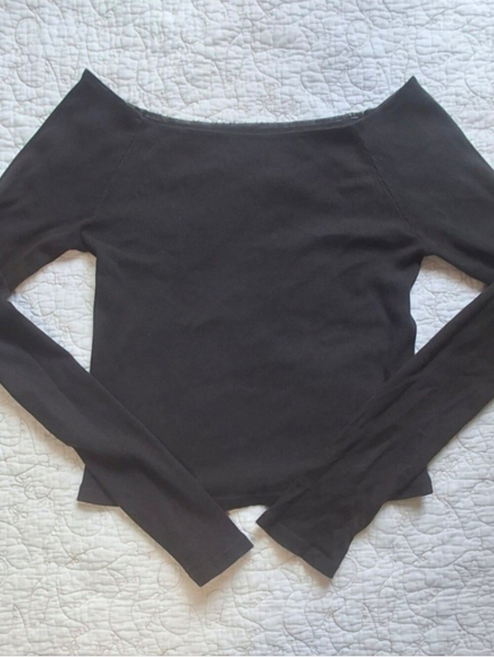 Brandy Melville Hayson Long Sleeve Top